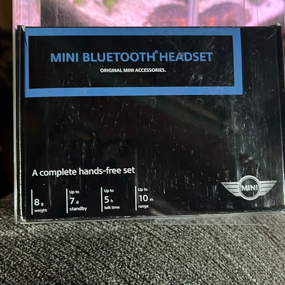 Mini Bluetooth hands free headset from original Mini BMW Group